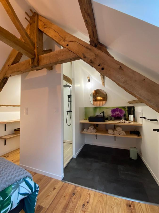 A La Memoire De Merlin & Spa Saint-Malon-sur-Mel Buitenkant foto