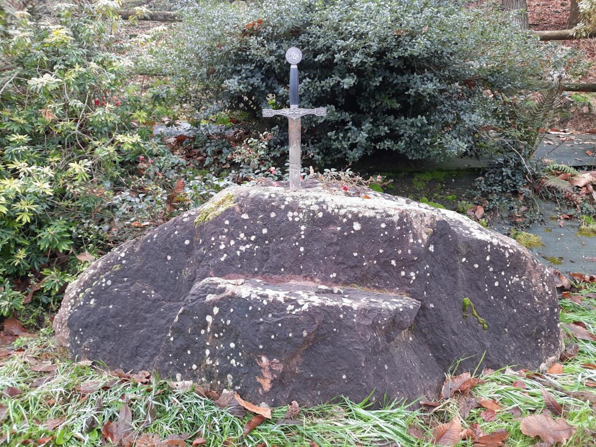 A La Memoire De Merlin & Spa Saint-Malon-sur-Mel Buitenkant foto